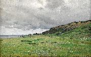 Axel Lindman Coastal Landscape, Normandie France oil painting artist